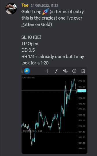 Come Learn Forex student trading result screenshot, 2022 archive, result 154 of 279