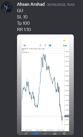 Come Learn Forex student trading result screenshot, 2022 archive, result 195 of 279