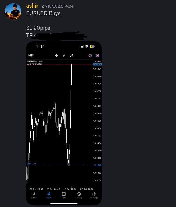 Come Learn Forex student trading result screenshot, 2023 archive, result 133 of 180