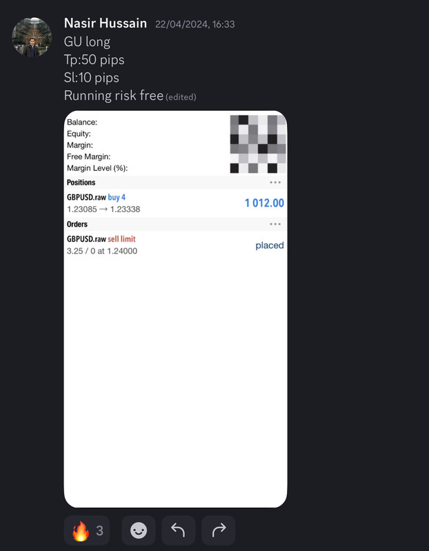 Come Learn Forex student trading result screenshot, 2024 archive, result 120 of 255